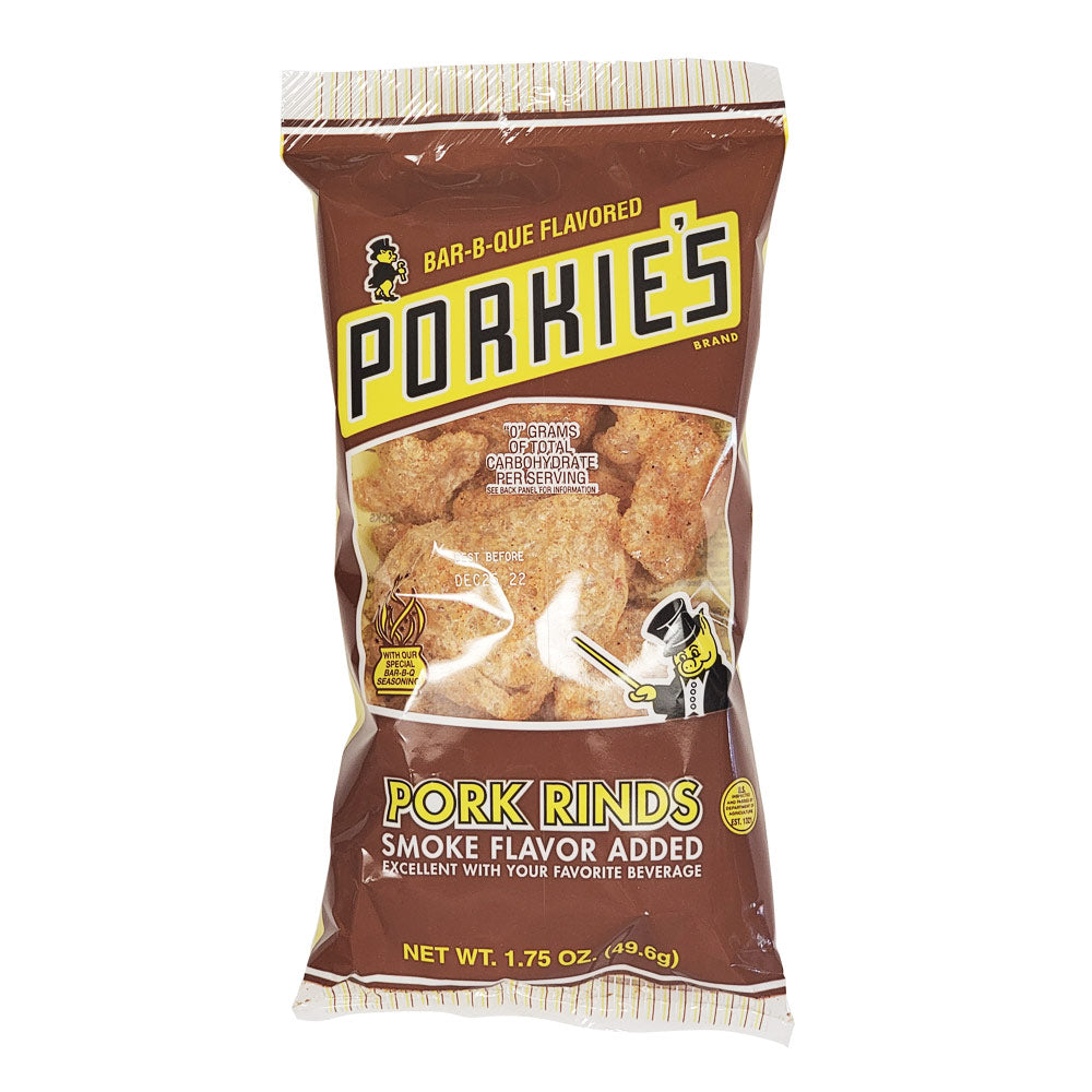 Porkie's Barbeque Seasoning Pork Rinds - 1.75oz  (Pick Up)